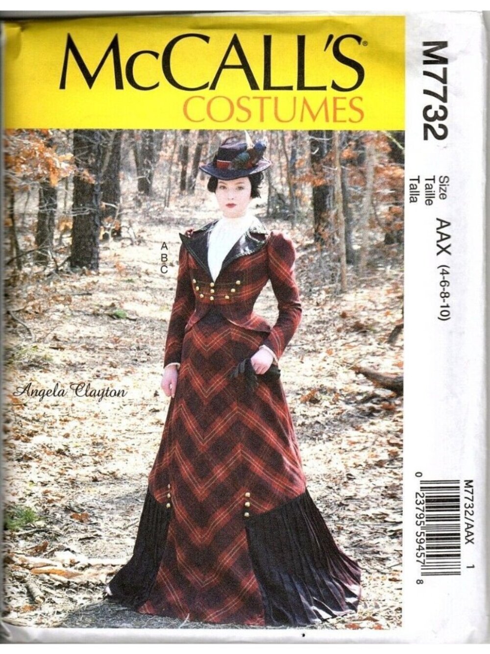 McCall's M7732 Misses 4 to 10 Historical Costume Dress Uncut Sewing Pattern New